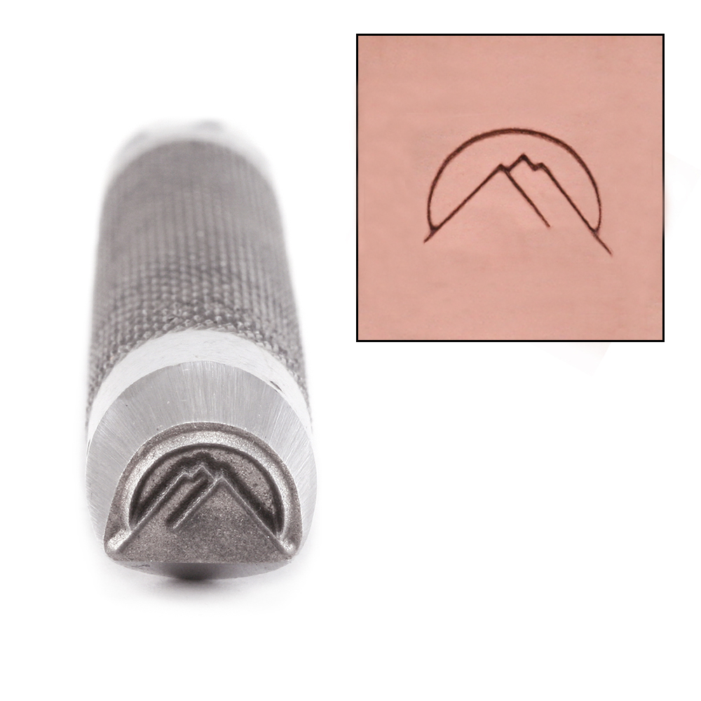Metal Stamping Tools Advantage Series Mountain Range Metal Design Stamp, 7mm Guaranteed on Stainless Steel